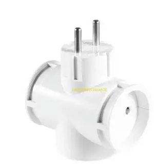 Durability European Socket Adapter Extends To 3Ports For Various Electronics