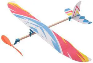 Elastic Rubber Band Powered DIY Foam Plane Model Kit Aircraft Educational Toy