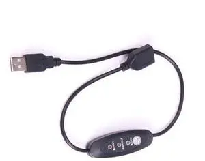 USB 5V-12V Temperature Controller Heater Thermostat 3-Speed Adjustable 24W