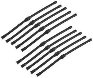 10X Black Fuel Hose Pipe for Chinese Chainsaw 4500 5200 45Cc 52Cc 58Cc MT-9999 Plastic Fuel Hoses Pipes Tool Part
