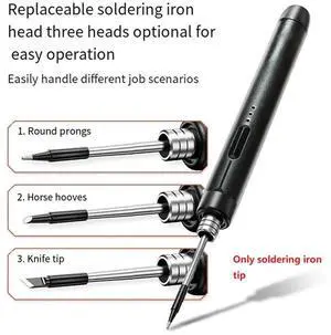 3Pc C210 Soldering Iron Tip USB Soldering Iron Tip 5V Soldering Iron Tip Soldering Rework Accessories,B