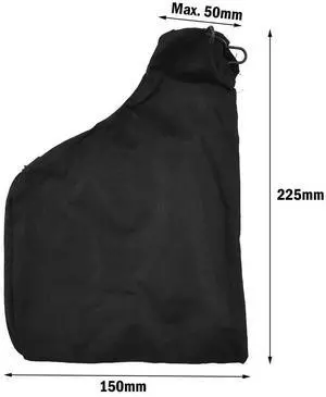 Mitre Saw Dust Bag, Black Dust Collector Bag with Zipper & Wire Stand, for 255 Model Miter Saw 3Pcs