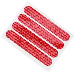 Front Rear Wheel Cover Protective Shell Reflective Sticker For Ninebot Max G30 Scooter Accessories 24PCS, Red