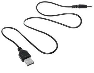 3 Pcs 3.5Mm X 1.3Mm Black USB Cable Lead Charger Cord Power Supply
