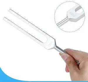 528 Hz Tuning Fork, Silver Solfeggio Tuning Forks 528 Hz for Musical Instrument, Meditation, Relaxation
