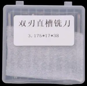 10Pcs 2 Flute Cnc Router Bits 3.175Mm Straight Slot Tungsten Steel Milling Cutter For Wood Mdf Plastic