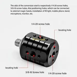 Tripod Screw Adapter Tripod Screw Hole Steering Seats Tripod Attachment Camera Mount Extension Camera Mount Connector