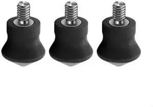 3pcs Slip Resistant Rubber Feet Nails 1/4 Svrew For Tripod And Monopod Stability