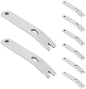 8 Pieces Mini Pry Bar Stainless Steel Flat Bar Multifunction Small Pry Bar EDC Mini Crowbar Survival Opener Tool Set