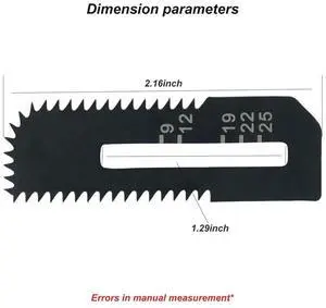 5 Pack Drywall Cut-Out Saw Blades for MaKita Cordless Cut-Out Saw, Cuts Drywall Up to 1-3/16Inch Thick (Depth Markings)