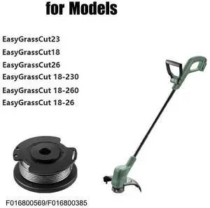 6 Pack F016800569 String Trimmer Spool and Line for Bosch EasyGrassCut 23, 26, 18, 18-230, 18-260, 18-26 Replacement