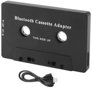 Universal Cassette Bluetooth 5.0 Audio Car Tape Aux Stereo Adapter with Mic for Phone MP3 AUX Cable CD Player