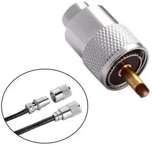 10 Pack UHF/PL-259 Solder Connector Plug with Reducer for RG8X, RG8, RG59, LMR-400, RG-213 Coaxial Coax Cable