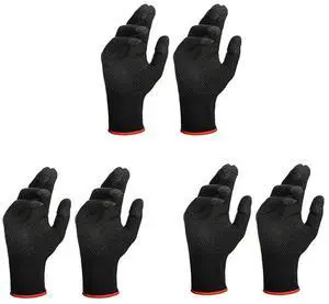 6Pcs Game Gloves For PUBG Sweat Proof Non-Scratch Sensitive Press Screen Gaming Finger Thumb Sleeve Gloves
