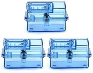 3X Blue Plastic Waterproof Receiver Receiving Box For Huanqi 727 / Slash RC Car Upgrade Parts