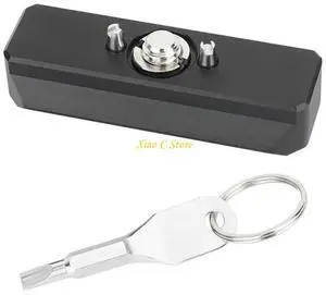 Double Head AntiSlip Clamp For Camera Equipment Secure Mount 1/4 Screw