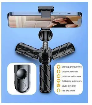 V03 Wireless Bluetooth Selfie Stick With Tripod Stand Extendable Monopad And Shutter For Mobile Phone