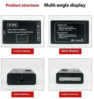 For B4 Charger Bc-800D Model Aircraft Lithium Charger 2S 3S 4S Balanced Charging B4 With Display Scr
