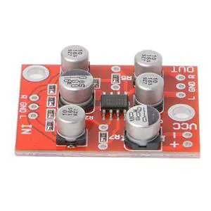10PCS DC 5V-15V AD828 Stereo Preamp Preamplifier Module AMP Module Microphone Preamp Module