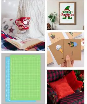 6pcs Cutting Mat for Cricut Joy Xtra 12x8.5in Adhesive Reusable Craft Cutting Mats Sticky Accessories Replacement