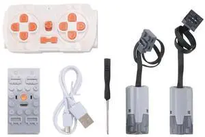 1Set Power Function Motor App Remote Control Programming 2 Meduim Moter Set DIY Creative Building Block for Children