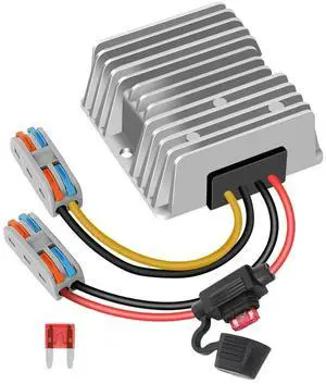 18V 24V 36V 48V To 12V 10A 120W Buck Converter Waterproof Regulator For Golf Cart With Fuse Transformer