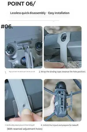 Drone Protector Accessories Tripod Extension Legs Quick Release Folding Landing Gear For Mavic 4 Pro 2.5CM Hei