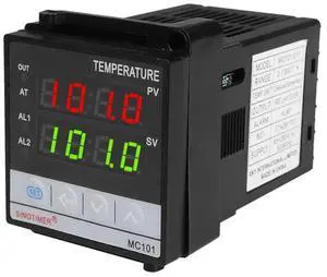 SINOTIMER MC101 Digital Display PID Temperature Controller Ceus/Fahrenheit Modes Sensor Input Transducer SSR Output