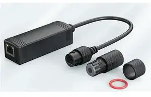Waterproof Gigabit 48V To 24V Poe Converter IEEE802.3 Af/At,100/1000Mbps Poe To 24V Adapter Waterproof Poe Convert