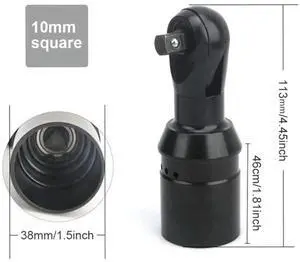 Ratchet Wrench Head 3/8 Inch Square Drive 10mm Heavy Duty for Electric Cordless Ratchet Wrench Industrial Grade Tool