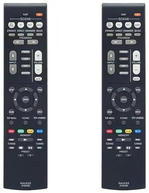 2X RAV533 Replace Remote Control For  AV Receiver Home Theater System RX-V579 HTR-4068 TSR-5790 HTR-3068 RX-