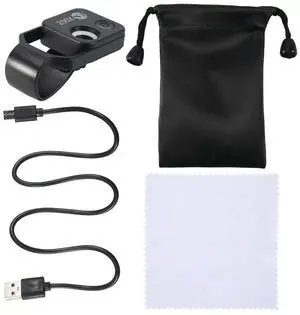 200X Cell Phone Microscope Accessory with Window Microscope, Portable Mini Digital Microscope with LED Light/Universal Clip