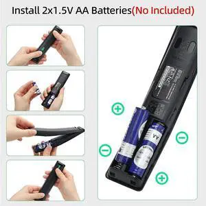 2X Universal Voice Remote Control Replacement For  Smart TV Bluetooth Remote LED QLED 4K 8K Crystal UHD HDR
