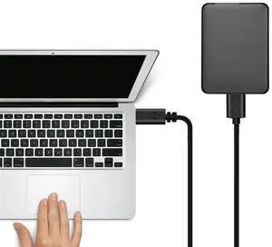 4X Hard Drive Cable,USB 3.1 Type-C Male To USB 3.0 Micro-B Male Data Cable For Tablet Phone