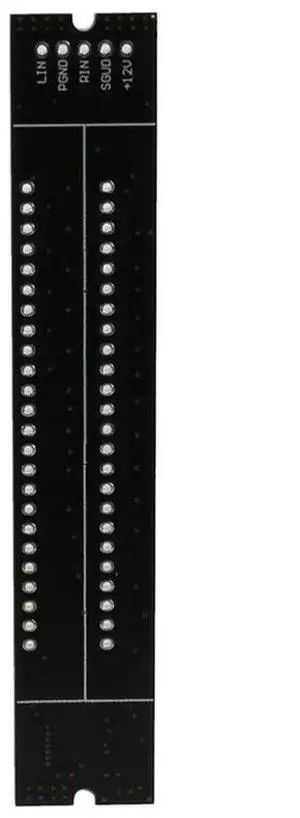 2X Mini Dual 12 Level Indicator LED Light Bar VU Meter Stereo Amplifier Board Adjustable Light Speed Board With AG