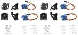 2Set Dual Axle Servo Gimbal Anti-Vibration Camera Platform Mount PTZ Pan/Tilt With 4PCS 9G Servo For FPV Drone