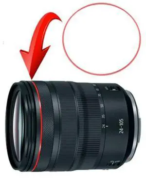 2Pcs Red Indicator Ring Red Line Circle For EF 24-105Mm 24-105 F/4L Is USM Lens Repair Parts
