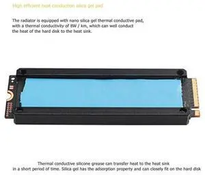 SSD Heatsink OLED Digital Display M.2 NVME 2280 Solid State Disk Radiator Cooling Fan Heat Thermal Pad