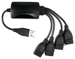 4X 1 Male To 4 Female USB HUB Splitter Extend Cable USB 2.0 Extension Data Cable Power Adapter Socket Converter