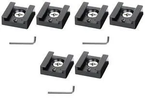Cold Shoe Mount Aluminum Adapter Bracket Hot Shoe With 1/4 Thread For Camera Cage Flash Shoe Mount(6 PCS)