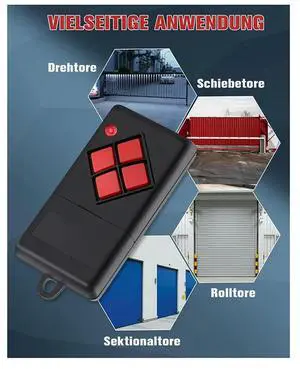 For Dickert S10-868A4L00 868.3Mhz AM Garage Door Remote Control-Works S10-868A1L00, Handheld Transmitter-2 P