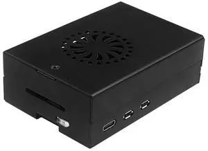For Raspberry Pi 5 Aluminum Alloy Shell Active And Passive Cooling Radiator Enclosure Metal Case For Rpi 5