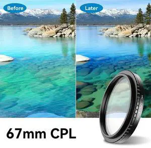 67Mm CPL Filter Phone Clip On With Threaded Adapter Ring Cold Shoe For 16 15 Galaxy S24 67Mm Camera L