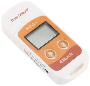 Elitech RC-5+ PDF USB Temperature Data Logger Reusable Recorder 32000 Points for Refrigeration, Cold Chain Transport