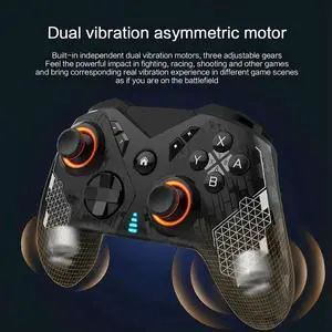Wireless Game Controller For Switch Pro Ergonomic Grip Adjustable Vibration Gamepad For Switch PC TV Gaming