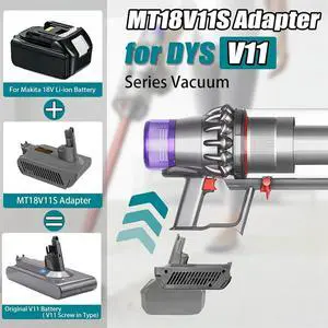 MT18V11 Adapter for Makita 18V Lithium to for V11 Vacuum Cleaner, for Makita 18V to V11 Replace