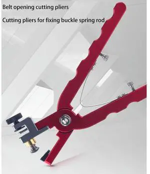Leather Watch Bracelet Cutting Plier for Straps to Fix Catches Spring Bar Hand Tool Pliers Red Straight
