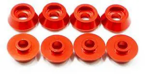 80Pcs Metal Connecting Rod Screw Gasket Shim Washer Rest For WPL C14 C24 C34 C44 MN D90 D91 D99S RC Car,Red