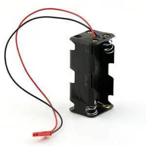 12Pack 6V 4XAA Container Case Holder Pack Box JST Plug Receiver For HSP Redcat 1/8 1/10 RC Nitro Power Car
