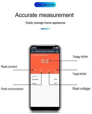 SINOTIMER TM608 Smart Single-Phase Energy Meter Household Multifunction Rail Energy Meter 16A 100-240V